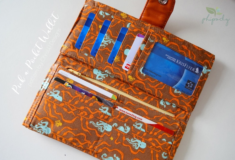 Wallet pattern sewing your own purse . Pick A Pocket Wallet by ChrisW Designs image 4