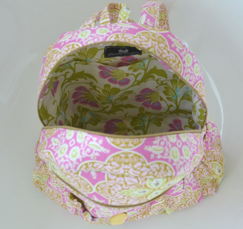 Lined Zippered Backpack PDF Sewing Pattern Amy by Chrisw Etsy