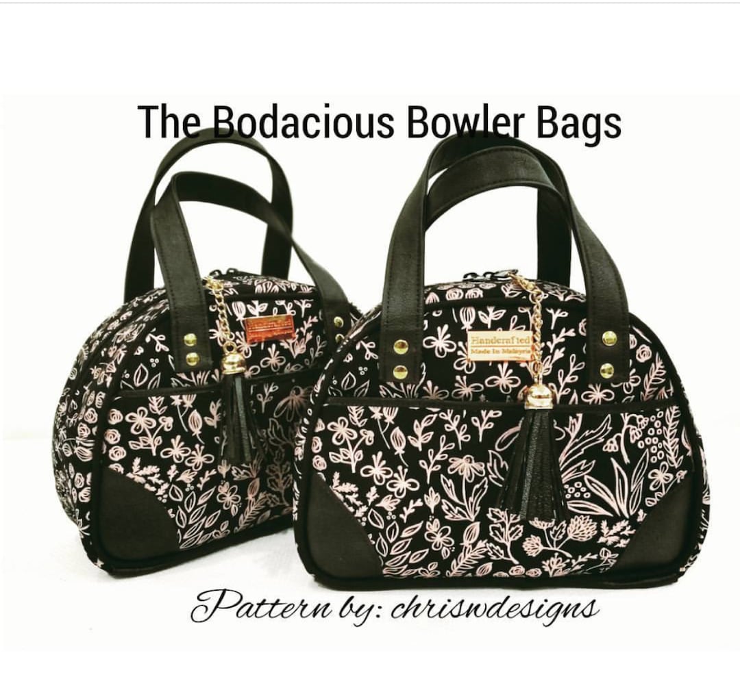 Bowler Bag Pattern Designer Sewing Patterns by Chrisw Designs Unique NO