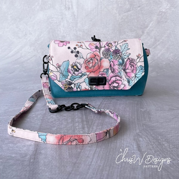 Designer Purse PDF Bag Sewing Pattern - The Bangle Dangle by ChrisW Designs