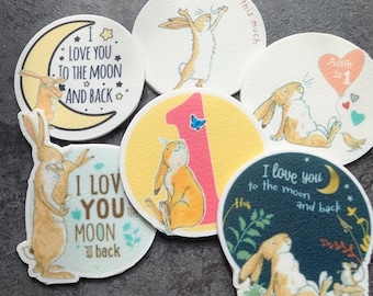 Guess how much I love you Cupcake Toppers.