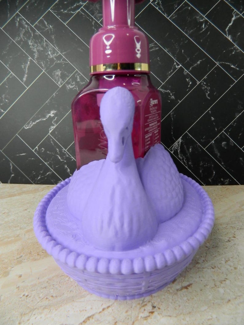 Swan on Nest-tvålhållare: Köks- och badrumsinredning i lantlig stil bild 2