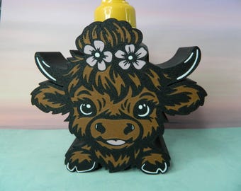 Highland Kuh Blume Seifenhalter Hülse, Make-up Pinsel Stiftehalter (Bath & Body Works)