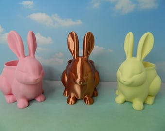 Hase Ostern Kleiner Übertopf für Bonbons 3D gedruckt