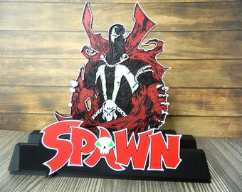 Spawn Style Comic Buch Ständer I Wand I Schreibtisch Dekor
