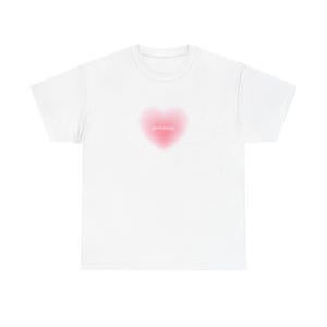Heartfelt Message Unisex Heavy Cotton Tee, Cute T-Shirt, Love Gift, Everyday Wear, Valentine&#39;s Day, Spirit of Kindness