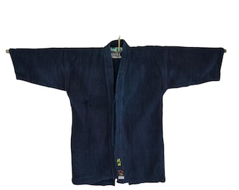 Giacca da Kendo giapponese vintage: uniforme di arti marziali in cotone indaco