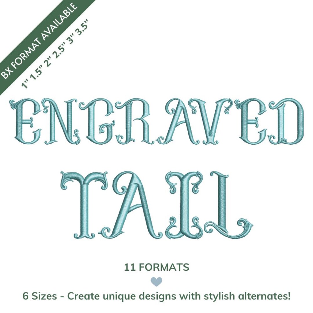 Fishtail Monogram Examples Fishtail Embroidery Monogram Designs, Modern Fishtail Monogram Machine ...