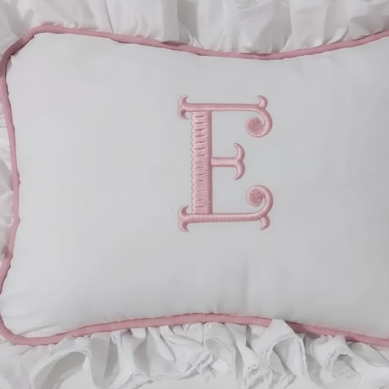 Fishtail Machine Embroidery Monogram Font in 6 Sizes INSTANT DOWNLOAD ...
