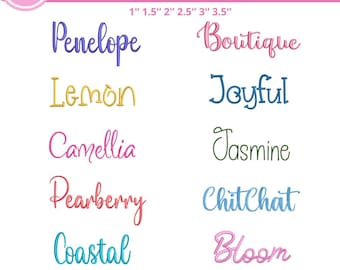 10 Baby Font Bundle Embroidery Designs, Dainty Handwritten Alphabet Set, Aesthetic Nursery Blanket Lettering, Mom's Keepsake Pillow Stitch