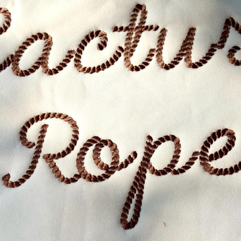 Script Font Rope Hat Rope Script Monogram Font Alphabet Machine Embroidery Designs, Monogram ...