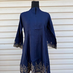 blue pleated one shoulder dress Blue Tissue Silk Indo-Western main image 1