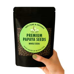 Papaya Seeds Bulk, Organic Papaya Seeds Freshly Picked Dehydrate Blend from Ceylon, Papaya Seeds Powder Select Style
