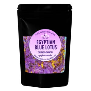 Organic Blue Lotus Flower • Egyptian Blue Lotus • 100% Natural • Nymphaea Caerulea • Sacred Flower • Vegan