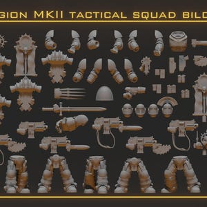 Legion MKII Tactical Squad | Space Marine Bits | Horus Heresy 30k Resin Miniatures for Wargaming & Painting