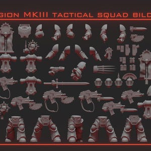 Legion MKIII Tactical Squad | Space Marine Bits | Horus Heresy 30k Resin Miniatures for Wargaming & Painting