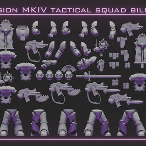 Legion MKIV Tactical Squad | Space Marine Bits | Horus Heresy 30k Resin Miniatures for Wargaming & Painting