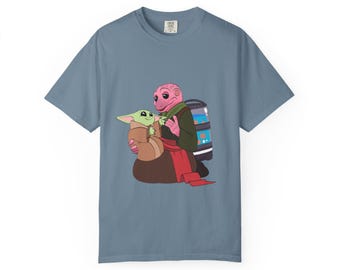 Star Wars Frog Lady and Grogu Unisex Garment-Dyed T-shirt