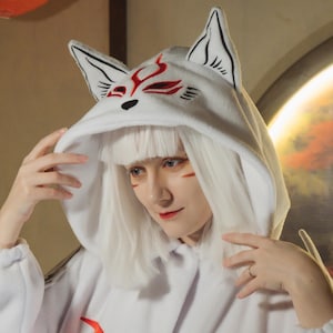 Custom White dog kigurumi (adult onesie, pajama)
