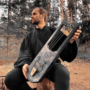 Tagelharpa Gray Fenrir \ Jouhikko \ talharpa | Bowed lyre \ Medieval instrument \ Viking music