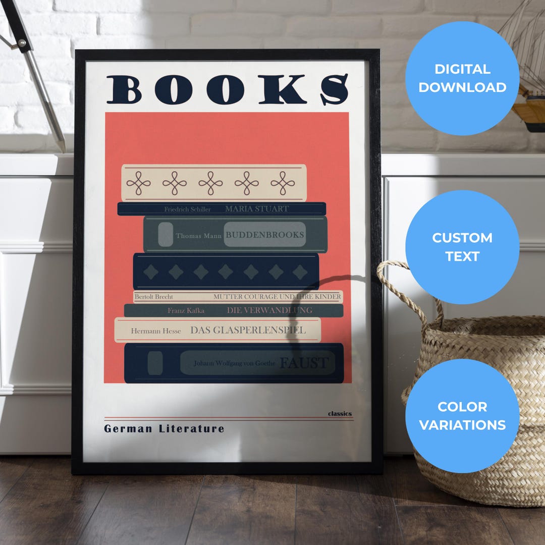 Personalized Bookshelf Wall Art | Custom Family Poster | Book Lover ...
