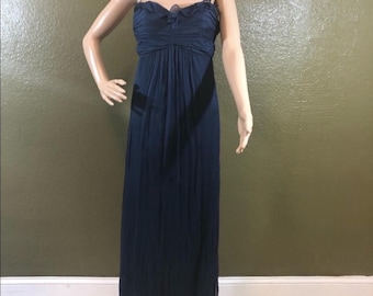 Amsale Silk Chiffon G939C Blue Dress Size 0