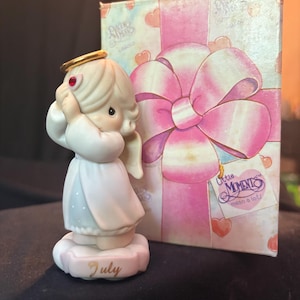 Vintage Precious Moments July Birthstone Angel 1996 Enesco 261289