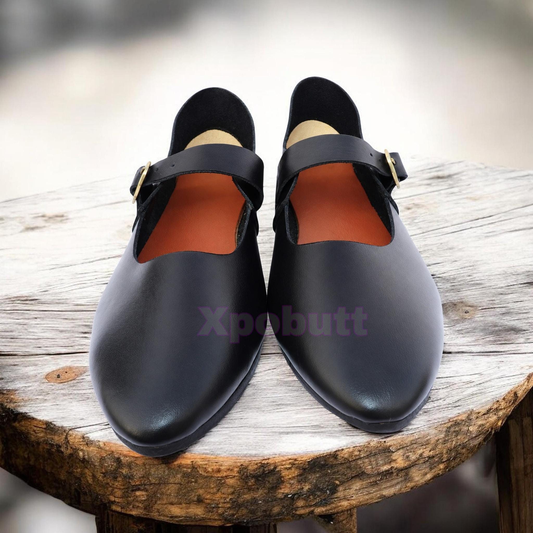 Arche  soft leather oxfords. Cream, Tan with black sole M- EU 8 US 10 Cream Leather Barefoot Oxfords: Handmade Women main image 4