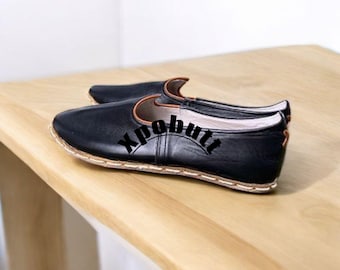 Handmade Leather Traditional Loafers for Men | Breathable Casual SlipOn Shoes  Lightweight Daily Wear Footwear