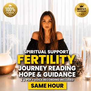 Fertility Journey Psychic Reading, Spirit Baby and Emotional Guidance, Same Hour PDF + Audio