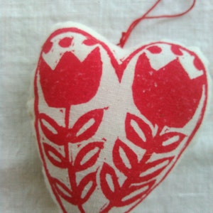 Flower Valentine Heart, Sachet, Valentine's day Tulips