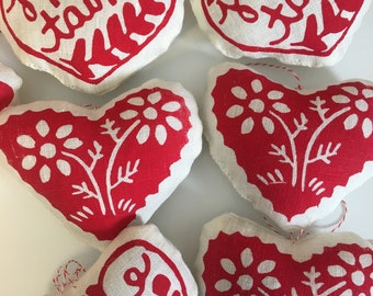 Flower Valentine Heart, Sachet, Valentine's day