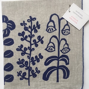 Linen tea towel, dish cloth, flowers, boho floral, kitchen goods, home gift, scandinavian image 3
