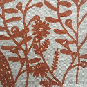 Floral Linen Napkins set of 4, handprinted tableware, linen woodsy, forest image 5