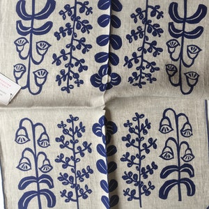 Linen tea towel, dish cloth, flowers, boho floral, kitchen goods, home gift, scandinavian image 2