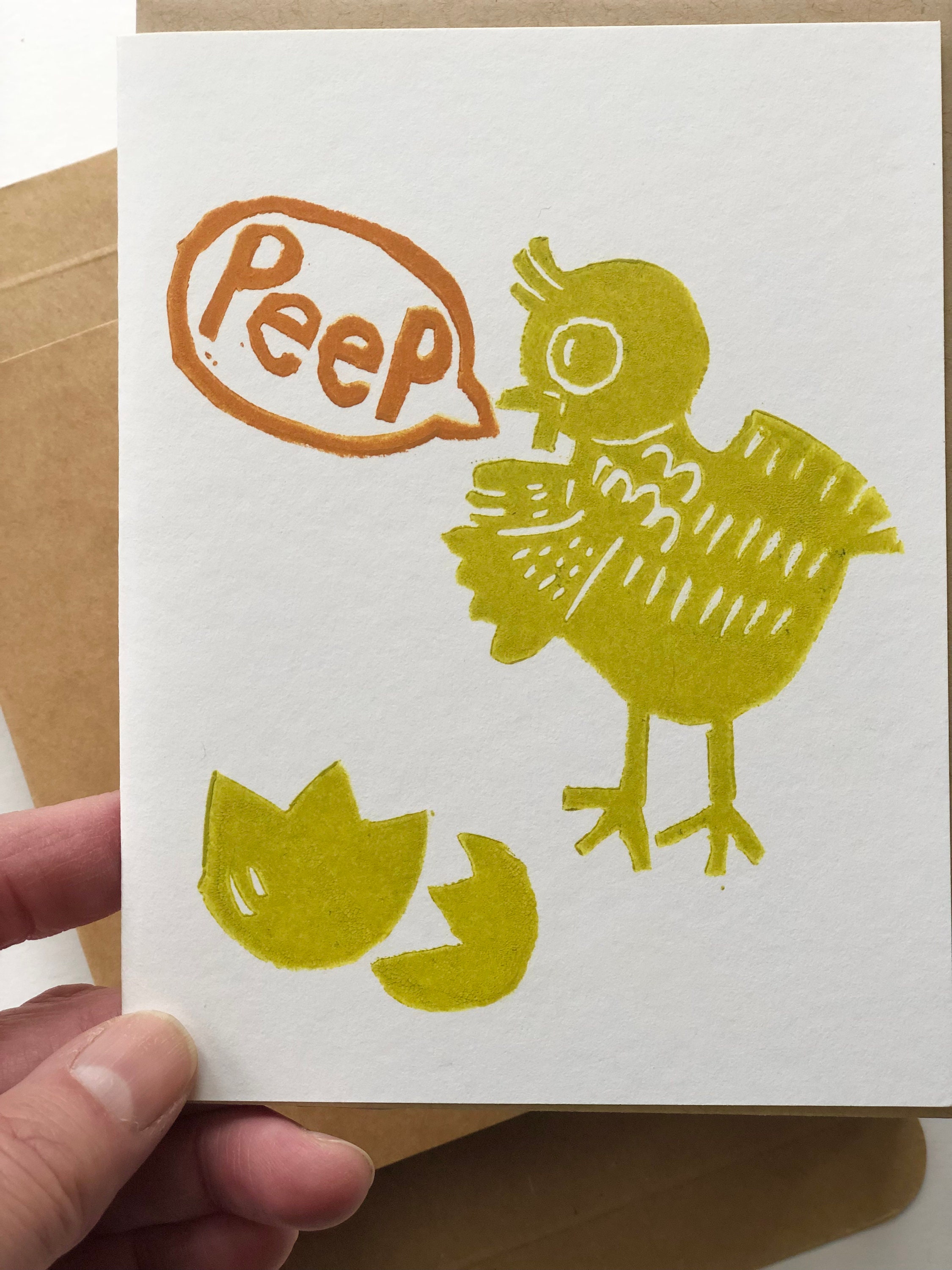 Block Print Notecards, Spring Cards, Hand Printed - Etsy