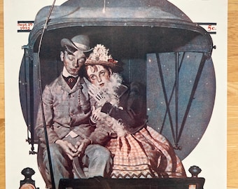 Norman Rockwell "Moonlight Buggy Ride" Print - 1925 Saturday Evening Post Cover
