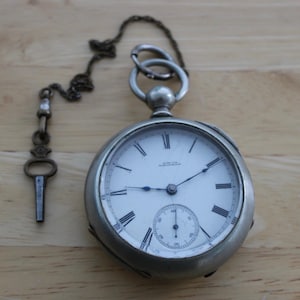 Antique Waltham P.S. Bartlett Pocket Watch: Silveroid Case, A.W. Co. Dial - Needs Service