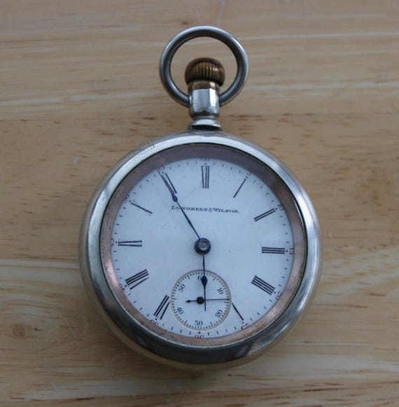 Antique Elgin Pocket Watch — 1903 Lungreen & Wilson — 15-jewel