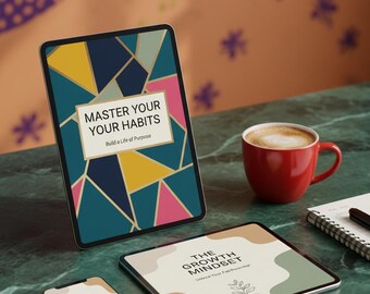 Growth Mindset eBook | Self Improvement Digital Guide | Personal Development Workbook | Productivity & Motivation PDF