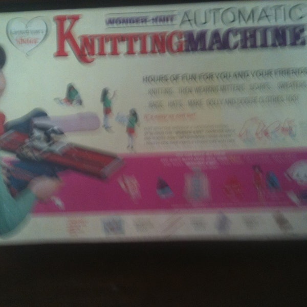Wonder knit automatic knitting machine made by everybody loves a sister