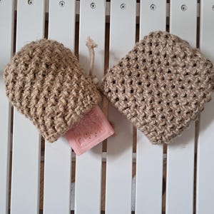 jute thread exfoliating bag for the skin