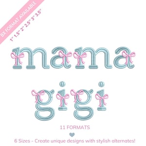 Coquette Bow Embroidery Font, Ribbon Monogram Alphabet, Satin Stitch Girly Letters for Embroidery Machine, BX Embroidery Font, Bow Letters