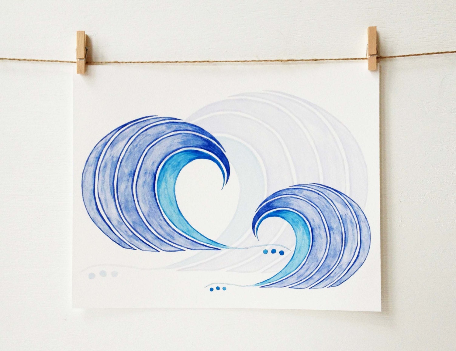 Surf Art Print Beach Art 'Surf's Up' Etsy