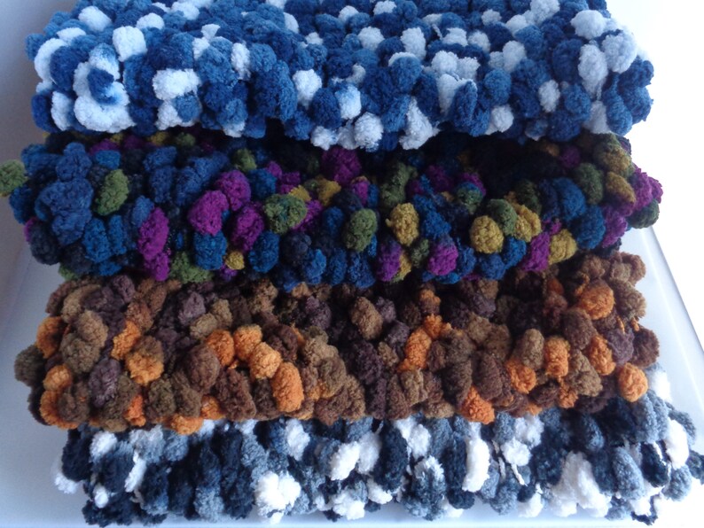 Chunky Tonal Cowl Scarf Endless Loom knit Cowl Infinity Neck Etsy