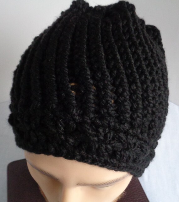 Cozy Up with a Unisex Bun Hat for Cold Weather Adventure - Ponytail Bun Hat - Unisex  Bun Hat - Messy Bun Hat - Cold Weather Crochet Hat