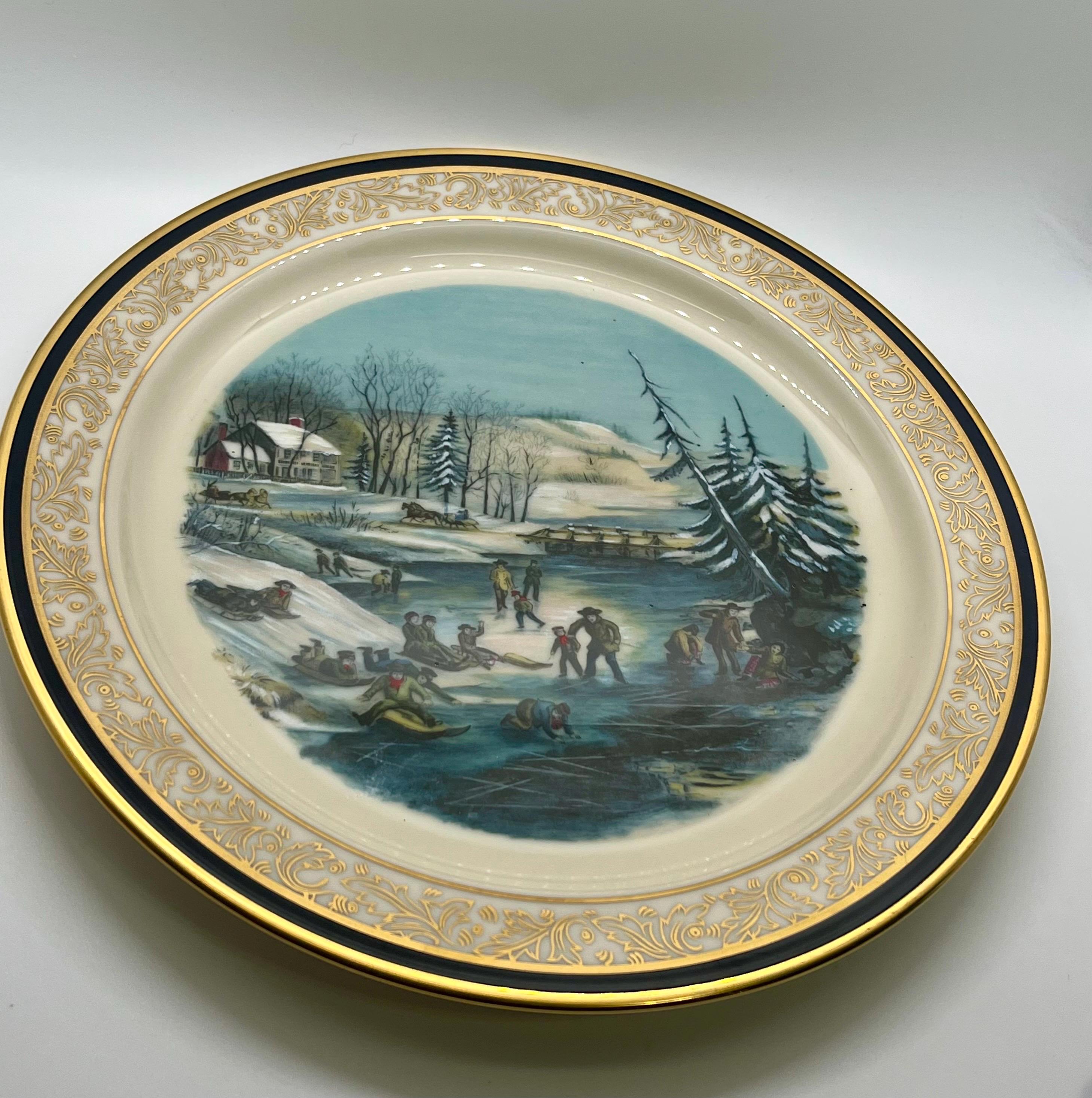 Winter Scene Dinnerware - Etsy