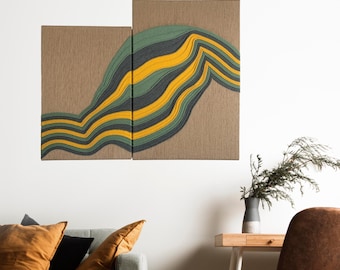 Dopamine Decor Handmade Textile Wall Hanging