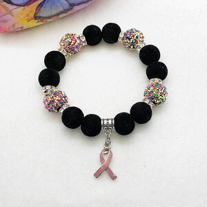 Breast Cancer Awareness Bracelet, Breast Cancer Survivor Jewelry, Breast Cancer Awareness, Breast Cancer Awareness Jewelry, Pink Ribbon