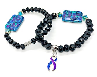 Reumatoïde artritis Awareness Armband, RA Awareness Armband, Reumatoïde Artritis Sieraden, RA Sieraden, Accessoires, Awareness Sieraden